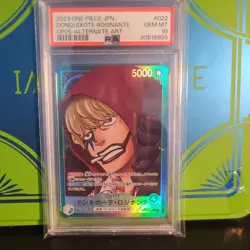 One Piece Awakening of the New Era Donquixote Rosinante Alt art OP05-022 PSA 9 - Image 1