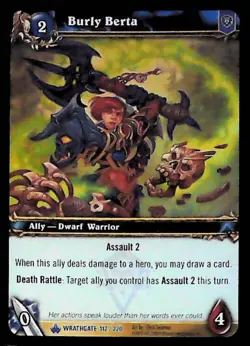World of Warcraft TCG Burly Berta (Foil) - Wrathgate 112/220 - Image 1