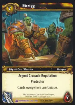 World of Warcraft TCG Eitrigg - Wrathgate 162/220 - Image 1