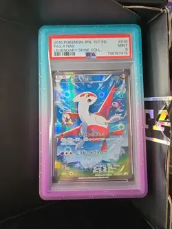 PSA 9 Latias Full Art 18 Japanese Legendary Shine Coll. Pokemon Card 2015 - Image 1