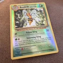 Pokemon Card Beedrill 7/108 Evolutions Reverse Holo Rare Near Mint - Image 1