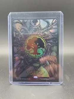 Secret Lair Marvel's Spider-Man: Mana Symbiote Raised Foil Venom Forest MTG - Image 1