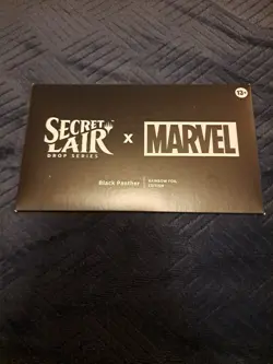 MTG Magic Secret Lair Marvel Black Panther Rainbow Foil Edition Sealed - Image 1