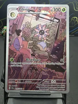 Pokemon TCG Lileep Illustration Rare Holo 145/142 SV07 Stellar Crown NM - Image 1