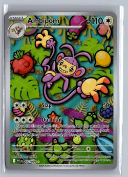 Ambipom 107/094 Illustration Rare Phantasmal Flames Pokemon Near Mint - Image 1