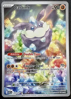 2026 Pokemon - Carbink - FULL ART - Ascended Heroes 242/217 - ILLUSTRATION RARE - Image 1