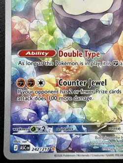 2026 Pokemon - Carbink - FULL ART - Ascended Heroes 242/217 - ILLUSTRATION RARE - Image 4