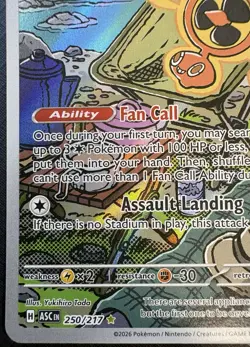 2026 Pokemon - Fan Rotom 250/217 - Ascended Heroes - ILLUSTRATION RARE HOLO - Image 4
