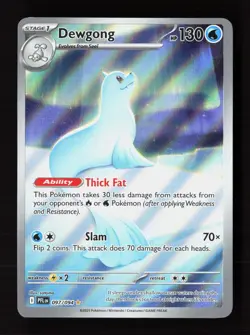Dewgong 097/094 Illustration Rare Phantasmal Flames Pokemon Near Mint - Image 1