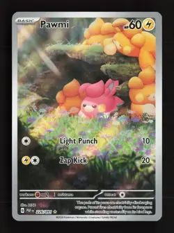Pawmi 226/091 Illustration Rare Paldean Fates Pokemon Near Mint - Image 1