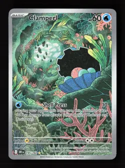 Clamperl 195/182 Illustration Rare Destined Rivals Pokemon Near Mint - Image 1