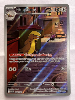 Pokemon TCG Gumshoos 153/132 Mega Evolution Illustration Rare Holo - Image 1