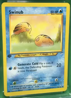 CGC Blue 9.5 (10) Gem Mint Swinub Pokemon (2002) Neo Destiny 1st Ed. #84/105 VTG - Image 4