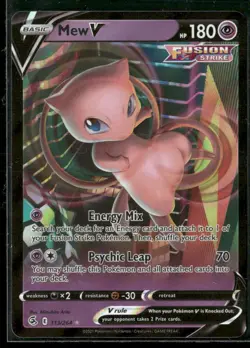 Mew V 113/264 Holo V Rare Fusion Strike NM/M Pokemon - Image 1