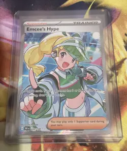 Emcee's Hype 220/182 Sv10: Destined Rivals Full Art Pokemon TCG - Image 1