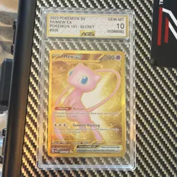 AGS 10 Mew ex Holo Secret Rare #205/165 2023 Pokemon SV 151 English - Image 1