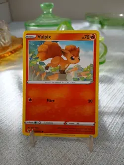 Pokemon TCG Vulpix Sword & Shield Base Set 022/202 Regular Common - Image 1