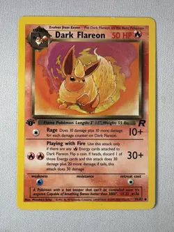Dark Flareon 35/82 Common 1st Edition Team Rocket LP - Pokemon ENG - Image 1
