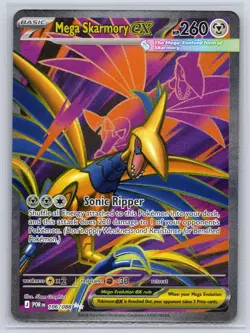 Mega Skarmory ex 106/088 Ultra Rare Perfect Order Pokemon Holo Near Mint - Image 1