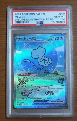 Pokemon Mew ex Paldean Fates Special Illustration Rare #232 PSA 10 Gem Mint - Image 1
