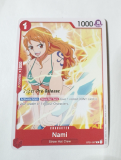 Nami ST01-007 C Super Pre Release Pre-Errata One Piece TCG English LP - Image 1