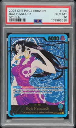 2025 ONE PIECE EB02 EN 25TH COLLECTION SPECIAL #OP07-038 BOA HANCOCK PSA 10 - Image 1