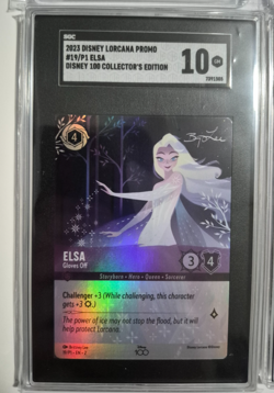 Disney Lorcana Graded Lot of 4 PSA SGC CGC D100 Elsa Maui Tinker Belle Gaston - Image 2