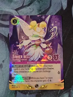 Tinker Bell - Snowflake Collector (Store Championship) Lorcana Promo Card Foil - Image 1