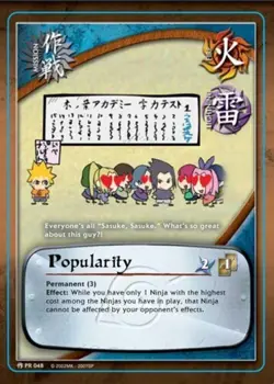 Popularity - PR-048 - Common - 1st Edition Promo Cards NM/LP - Naruto - Image 1