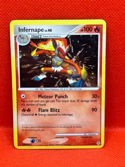 Pokemon Tcg Infernape(Holo Bleed) 5/130 Diamond Pearl Base Set Cosmos Holo - Image 1