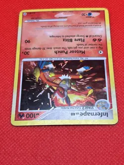 Pokemon Tcg Infernape(Holo Bleed) 5/130 Diamond Pearl Base Set Cosmos Holo - Image 4