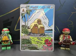 Alolan Dugtrio Holo Illustration Rare Card 208/191 SV08 Surging Sparks - Image 1