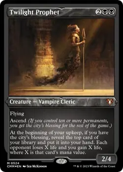MTG English Twilight Prophet (Foil Etched) NM Foil Commander Masters - Image 1