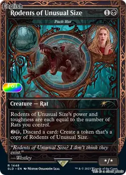 Rodents of Unusual Size - Pck Rat EN [SLD - 1448] - LP [Foil] TCG MTG - Image 1