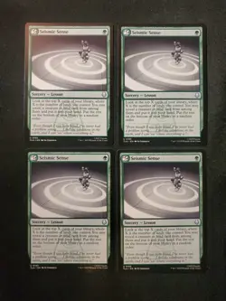 4x Seismic Sense Avatar The Last Airbender Magic The Gathering Playset - Image 1