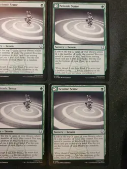 4x Seismic Sense Avatar The Last Airbender Magic The Gathering Playset - Image 3