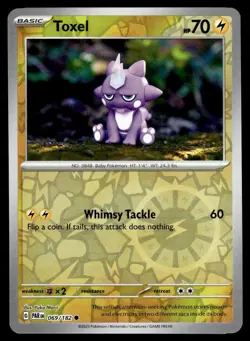 Toxel 069/182 Common Paradox Rift Pokemon Reverse Holo Yuka Morii NM - Image 1