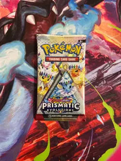 (VERY HEAVY) 🔥22.51g Prismatic Evolutions Pokemon Sealed Booster Pack Brand New - Image 2