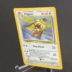 1999 Pokemon TCG Pidgeot Jungle Holo Rare 8/64 Vintage WOTC MP - Image 2