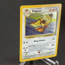 1999 Pokemon TCG Pidgeot Jungle Holo Rare 8/64 Vintage WOTC MP - Image 3