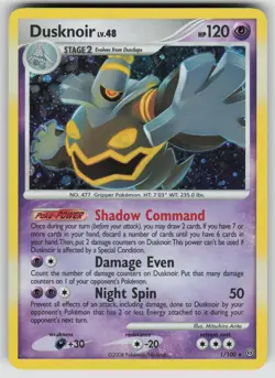 Dusknoir 1/100 Holo Rare Stormfront Pokemon Lightly Played - Image 1