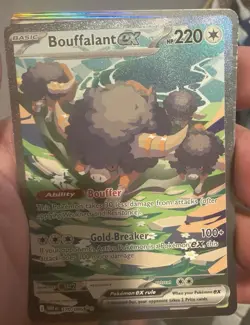 Pokemon TCG Bouffalant ex 170/086 Sv: White Flare SIR Full Art Holo 220 HP - Image 1