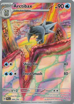 Arctibax 209/193 Illustration Rare Paldea Evolved Pokemon Lightly Played - Image 1