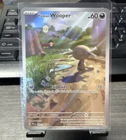 Pokemon Paldean Wooper 102/094 Phantasmal Flames Holo Illustration Rare HP60 Ba… - Image 1
