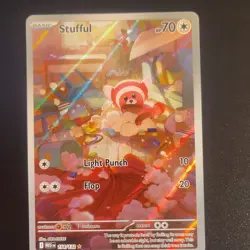 Stufful 154/132 Full Art Holo Rare Evolutions Pokemon TCG English - Image 1