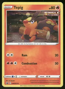 Pokemon Tcg Tepig #SWSH172 Pokemon Promo MP - Image 1