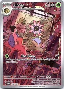Lileep 145/142 Illustration Rare Stellar Crown Pokemon Near Mint - Image 1
