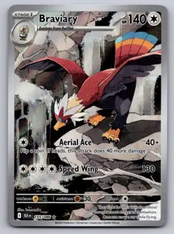 Braviary 155/086 Illustration Rare Holo Black Bolt Near Mint - Image 1