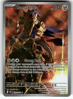 Zamazenta 201/182 Illustration Rare Destined Rivals Pokemon Near Mint - Image 1