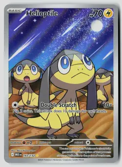 Helioptile 143/132 Illustration Rare Mega Evolution Pokemon Near Mint - Image 1